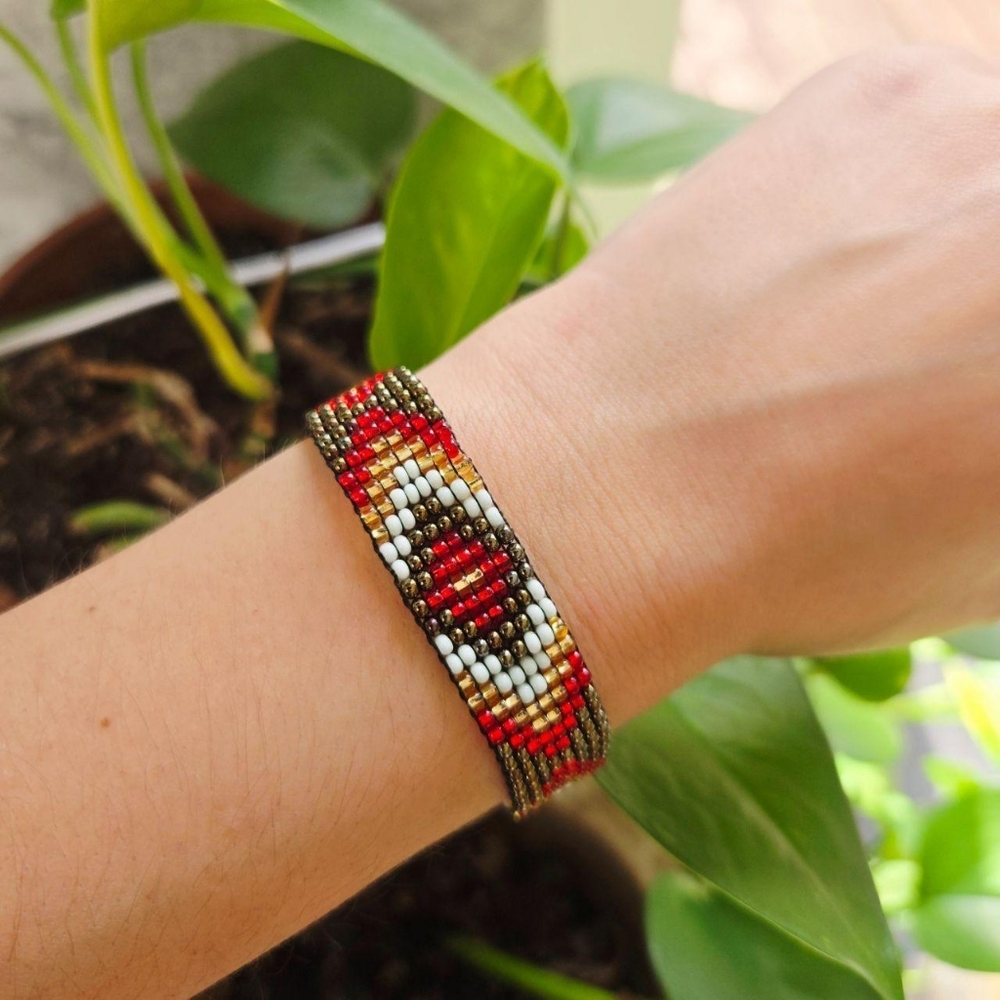 Handmade Tribal Native American Style Beaded Bracelet